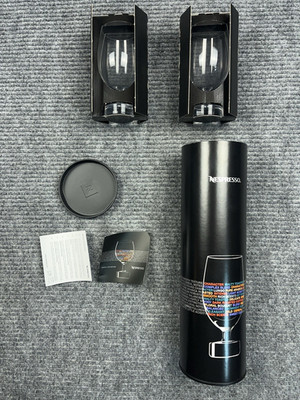 2 RIEDEL NESPRESSO Reveal Espresso Lungo Crystal Coffee Tasting Glasses