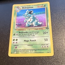nidoqueen holographic pokemon card value Lv.43 No.031 Old Back Holo Rare 1997 NM-EX Japa Colorless Retreat Cost Pokemon Single Card RISING RIVALS