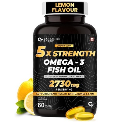 Carbamide Forte Omefish-Ultra 60 Softgels - 5X Strength Omega 3 Fish Oil 2730mg
