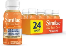Similac (24-Pack) 8oz 360 Total Care Sensitive Ready to Feed Formula Exp 6/2026