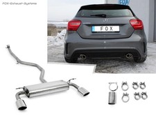  Duplex Racinganlage (mit Soundrohr). Mercedes A-Klasse W176 je 115x85mm
