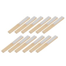 2X(12 Pack Hand Held Fans White  fan Bamboo Folding Fans Handheld Folded9281