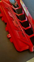 2020/26 CORVETTE C8 ENGINE COVER TORCH RED CARBON FIBER RAILS NEW OEM! (For: More than one vehicle)