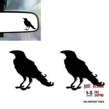 2Pcs Vinyl Sticker and Decal Car Rearview Mirrors Window Decor  Car Raven