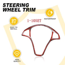 Carbon Fiber Steering Wheel Trim Cover Fits Mercedes C Class W205 2015-2018 2019