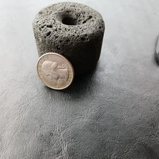 Basalt Rai Stone Bead Necklace Pendant Charm Necklace Volcanic Lava Rock Jewelry