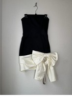 Satin Bow Dress Houseof CB Black House Shelf Black Black Outdoor Shelf She Is 