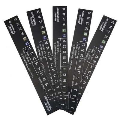 5pcs Digital Thermometer Temperatur Aufkleber Streifen Selbstklebende LCD 2-36C