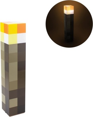 Minecraft Fackel-Licht - Offiziell lizenziert, 2 Lichtmodi, Paladone