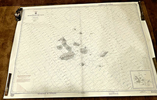 Nautical Admiralty Chart 22000 ARCHIPIELAGO DE COLON (GALAPAGOS ISLANDS) 1978