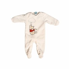 Disney Baby Pooh Footed Plush Pajama PJ One Piece Sz 6-9 month