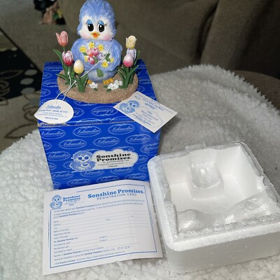 Sonshine Promises Bloom Where GOD Plants You Numbered Signed Vintage Bluebird