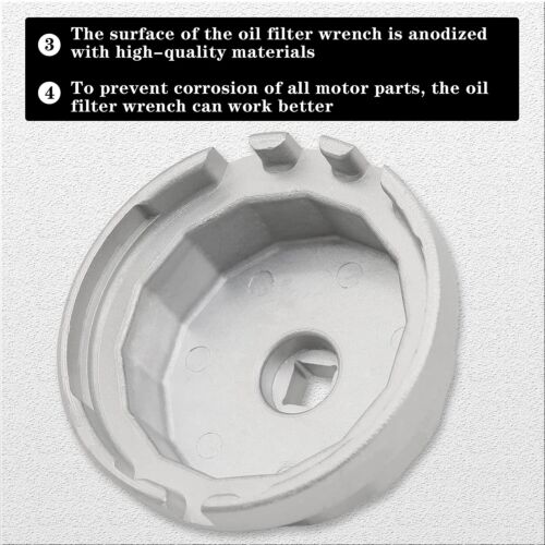 Oil Filter Cap Wrench Cup Socket Remover Tool For Toyota & Lexus 64MM 14 Flutes - Picture 12 of 12