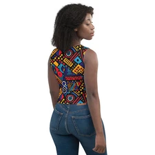 African Ankara Crop Top