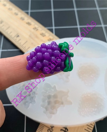 Grapes and strawberries-fruit-handmade silicone mold for Fondant-Resin-crafts... - Picture 8 of 10