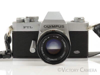 Olympus FTL 35mm SLR M42 Film Camera w/ 50mm f1.8 Lens
