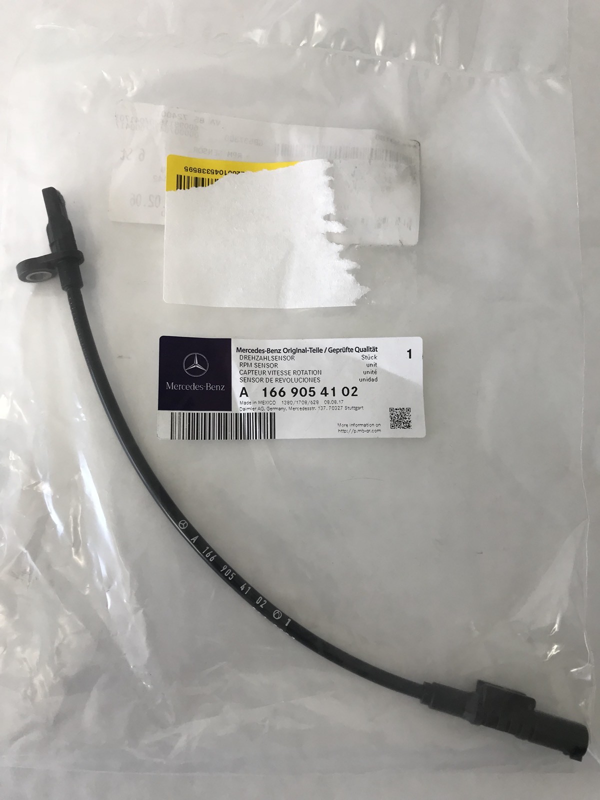 NEW Genuine Mercedes-Benz W166 ML GLE REAR ABS Speed Sensor 