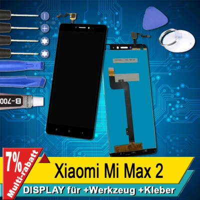 Display Für Xiaomi Mi Max 2 Komplettes Bildschirm Lcd Touch Schwarz +