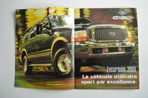 FORD EXCURSION 2001 dealer brochure - French - Canada - Photo 2 sur 3