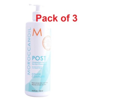 Moroccanoil Post Chromatech Service, Color Complete 16.9 fl.oz/500ml (Pack of 3)