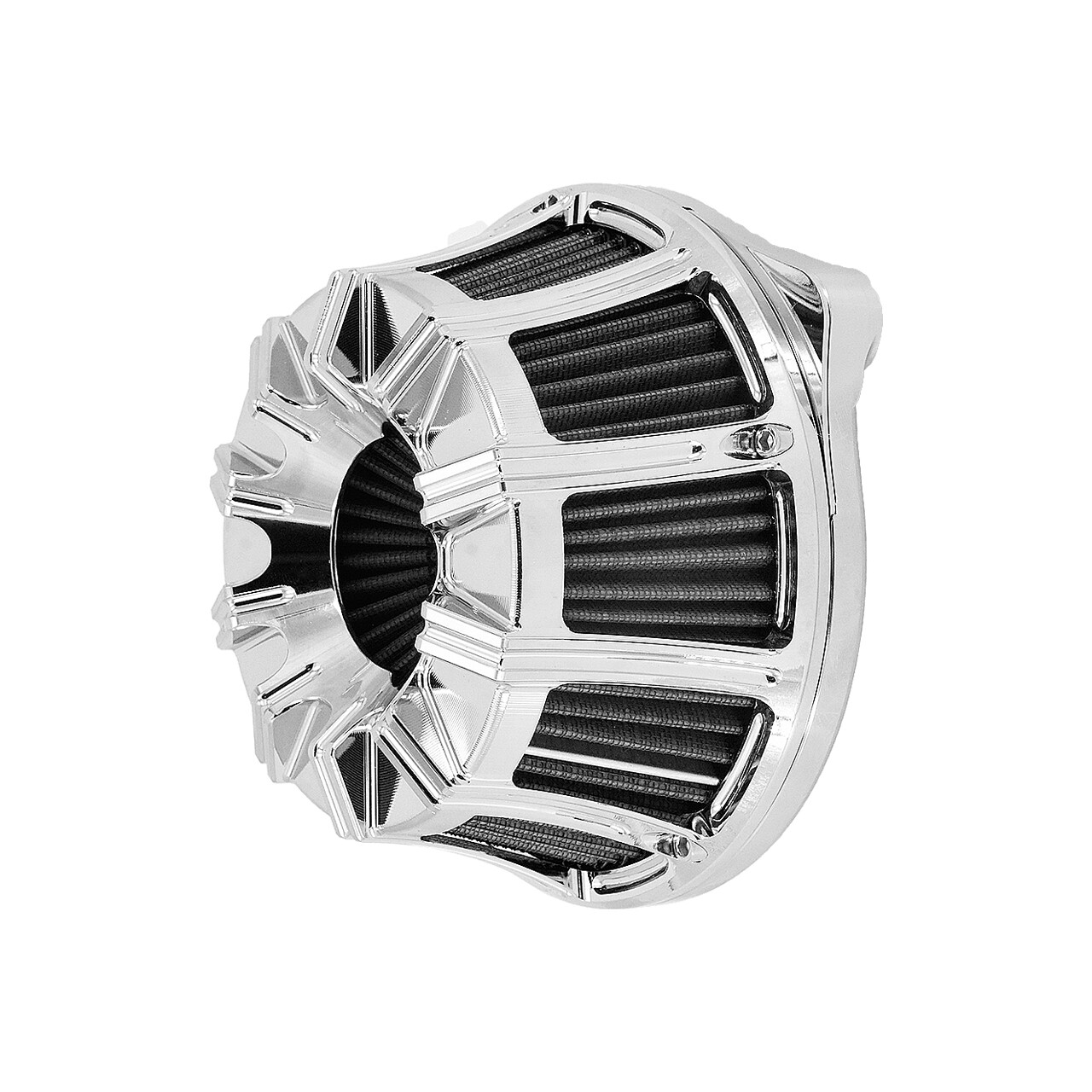 Chrome Air Filter Cleaner Grey Intake For Harley Dyna Wide Super Glide 2000-2017