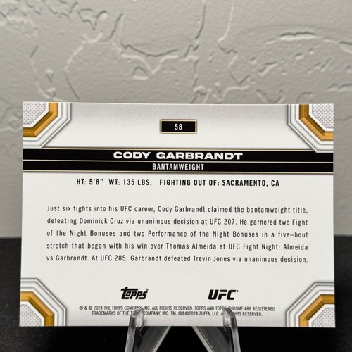 Réfracteur à prisme base UFC chromé 2024 Topps 1 - 200 - COMPLÉTEZ VOTRE SET - PYC - Photo 71/237