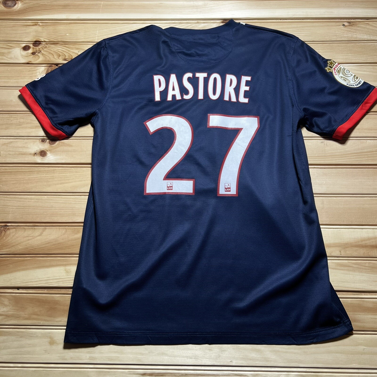 PSG PARIS SAINT-GERMAIN 13/14 Javier Pastore #27 NIKE SOCCER JERSEY SIZE Medium