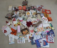 Crafting Items - Assorted Craft Supplies For DIY -wood, ribbons. nic nac, napkin