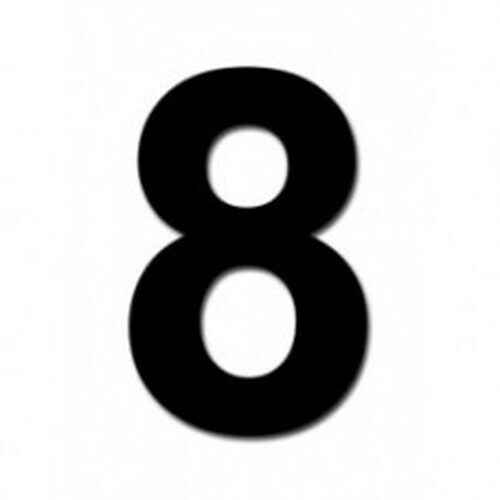 3" Black Self Adhesive Stick On Vinyl Numbers & Letters Postbox House Bin - Picture 5 of 48