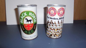 Beer Can The Steelers 1975Super Bowl Champs & Black Horse Ale Dunkirk NY