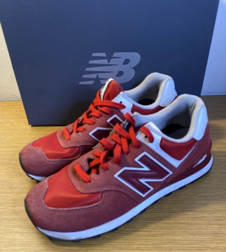 New Balance ML574SS0 Clásico Rojo Gamuza Tenis Hombre’s Talla 10D - Imagen 2 de 7