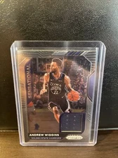 2021 Panini Prizm Andrew Wiggins Sensational #SSW-AWG Game Worn Patch GSW