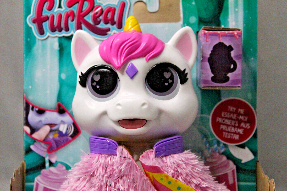 FurReal AIRINA the Unicorn Color Change Interactive Feeding Toy