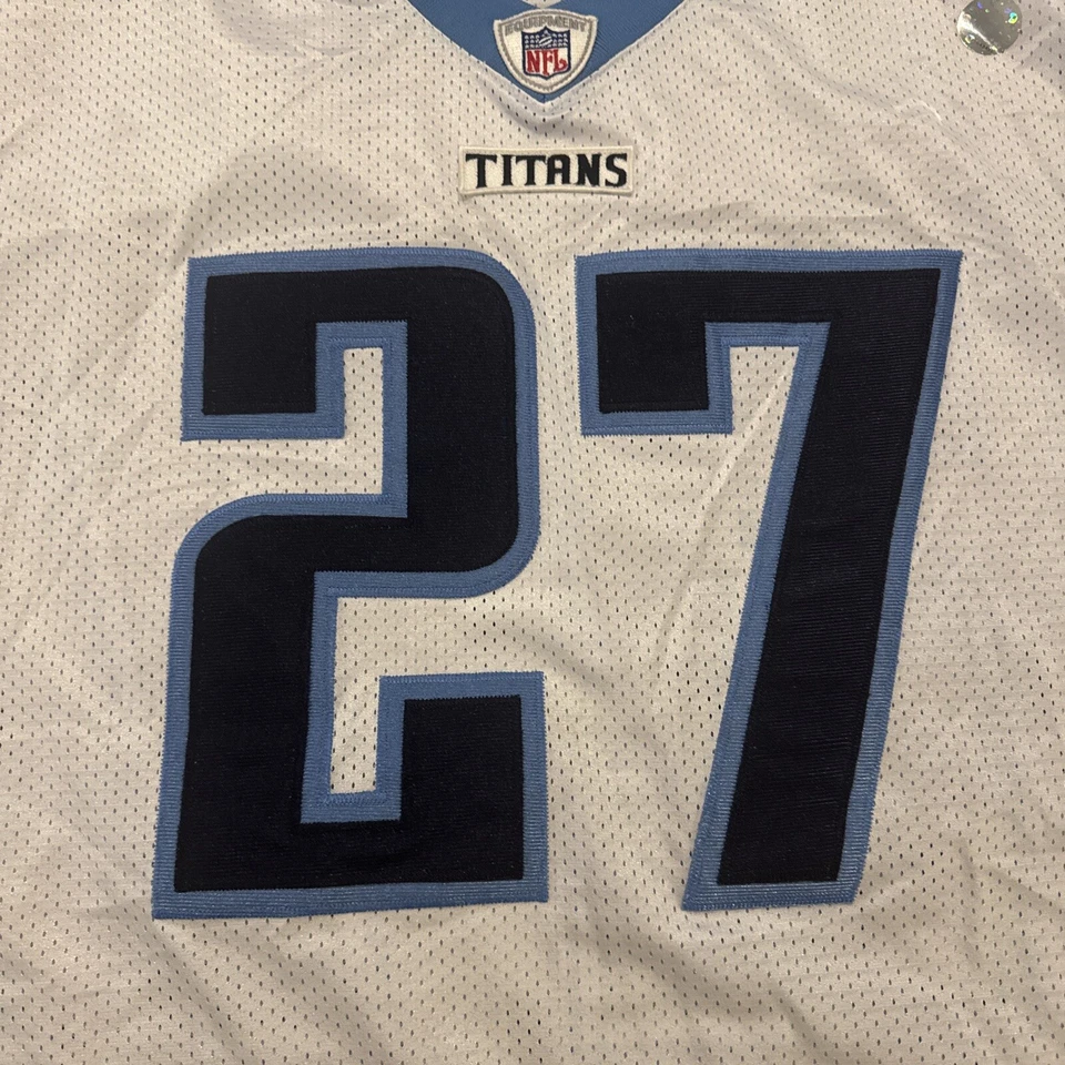 Camiseta Tennessee Titans 2XL 56 para hombre Eddie George blanca Reebok nueva sin etiquetas Foto 3 de 4