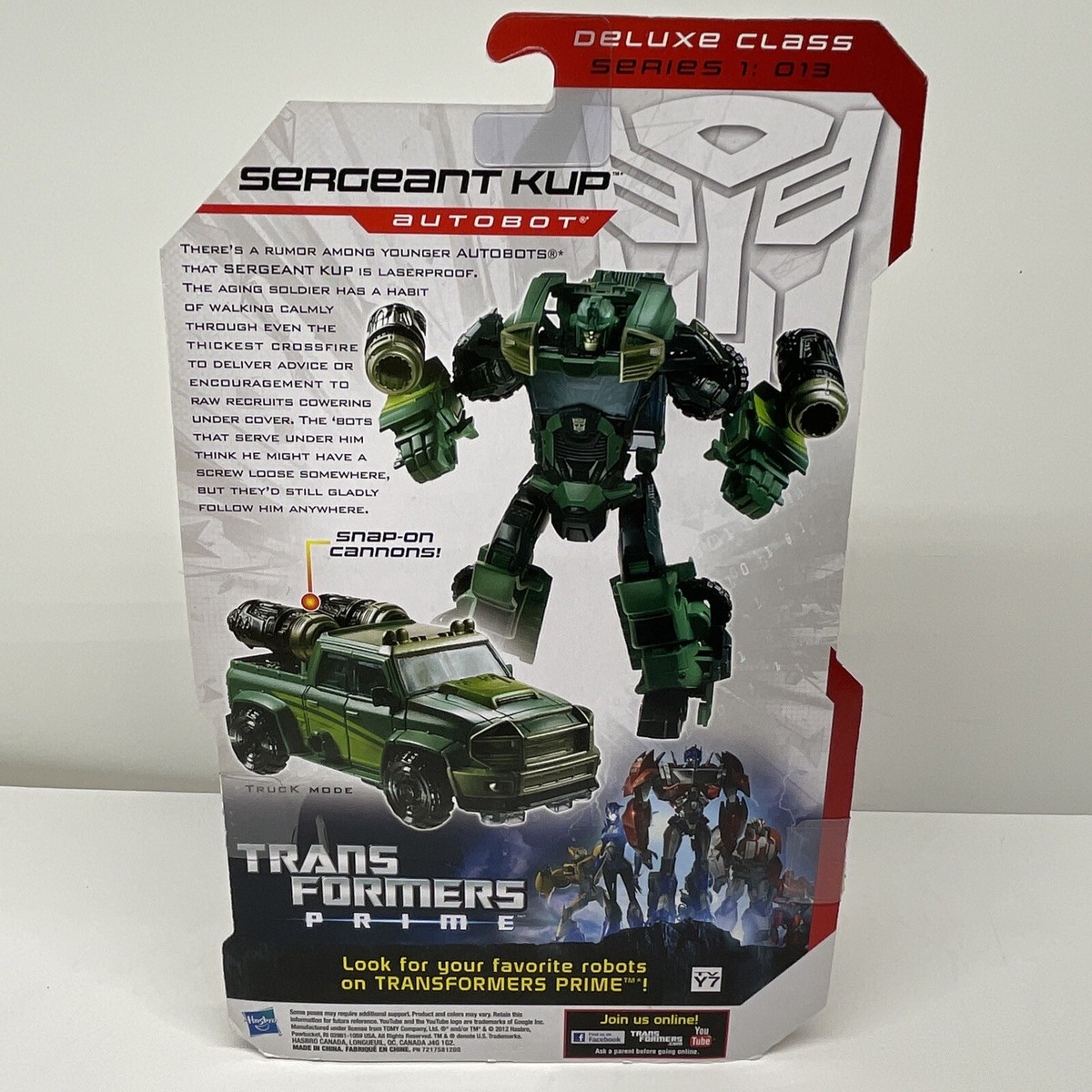 Transformers Prime Robots In Disguise 013 Sergeant Kup - Deluxe China Transformers Prime Robots In Disguise 013 Sergeant Kup - Deluxe China
