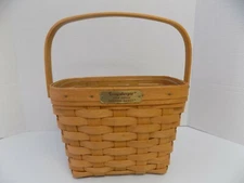 Longaberger Dresden Tour Basket 1994 Edition With Plastic Protector Signed EUC