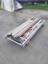 Plettac/Alfix/MJ Kleingerüst gebraucht 15m² Stahl Baugerüst Gerüst mit Holzbohle