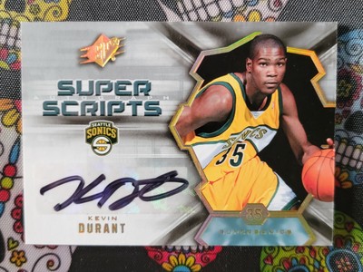 2007 UPPER DECK SPX SUPER SCRIPTS KEVIN DURANT RC AUTO SSP