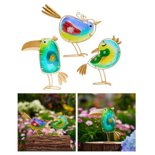 3x Garden Decors for Outside Cute Lawn Ornaments for Patio Dining Room Porch