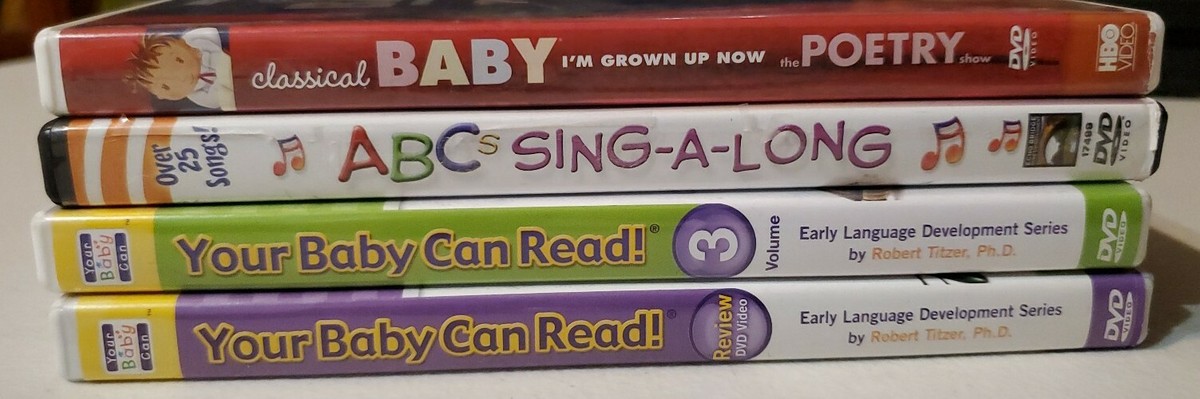 Lot of 4 Dvd Classical Baby:Poetry,ABC Sing-A-Long, 2 Your