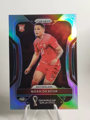 2022 Panini Prizm FIFA World Cup Noah Okafor Switzerland Silver Prizm 268