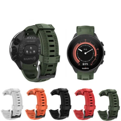 For Suunto Spartan Sport Wrist HR/Suunto9/9Baro Silicone Wristband Watch Strap