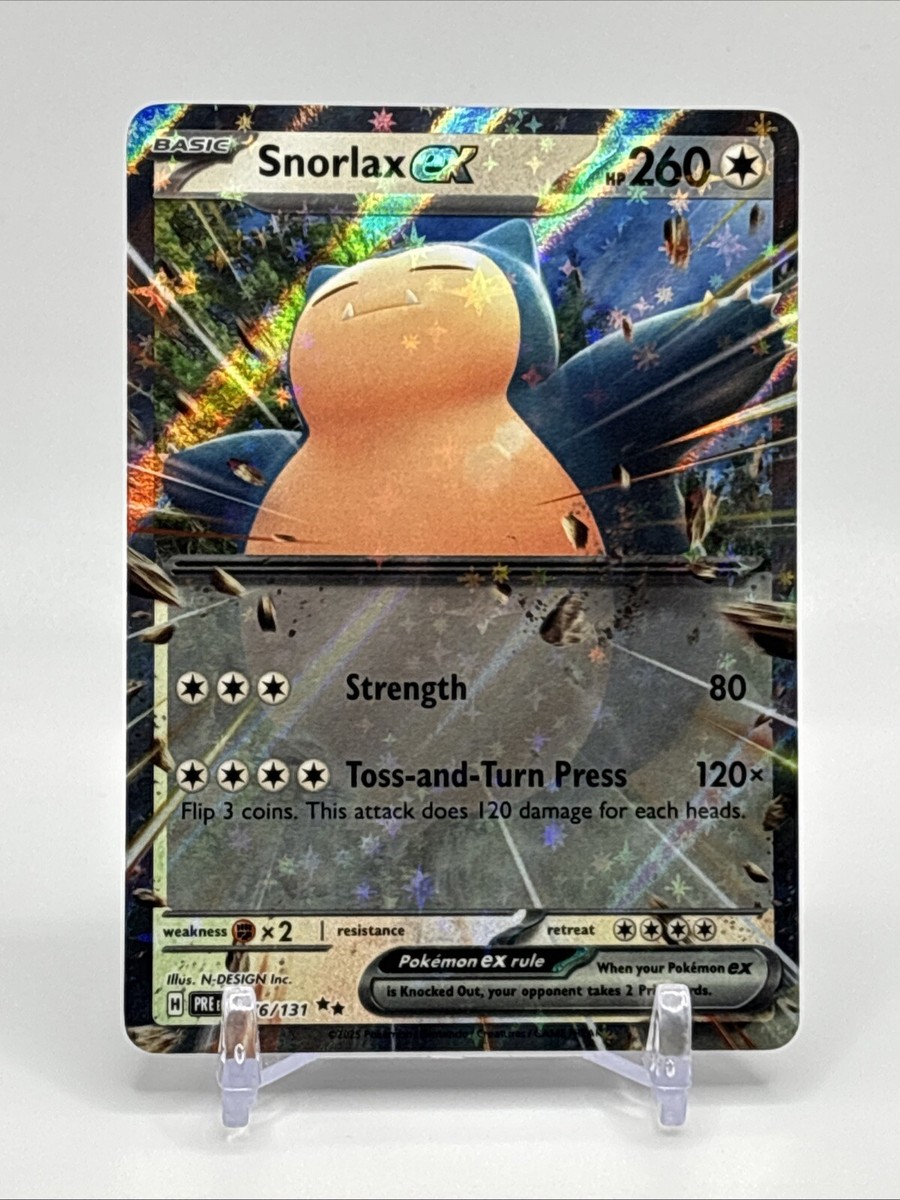 Snorlax ex 076/131 - 2025 Sv: Prismatic Evolutions Holo | eBay