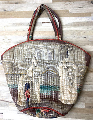 British Empire Exhibition 1924 souvenir purse RARE silk hand stitched 30s 20s UK