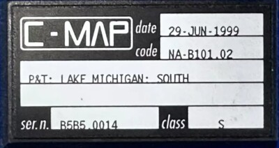 C-Map NA B101.02 P&T LAKE MICHIGAN and the SOUTH CHANNEL