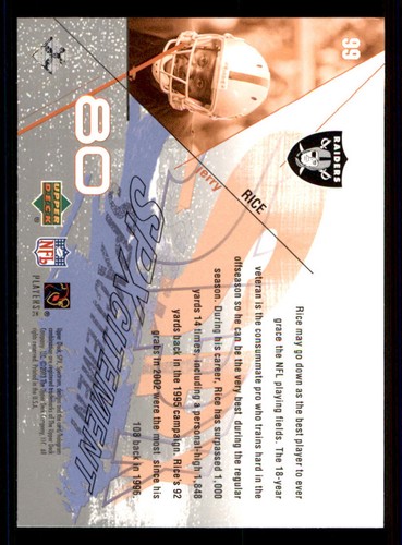 2003 SPx #99 Jerry Rice XCT - Picture 2 of 2