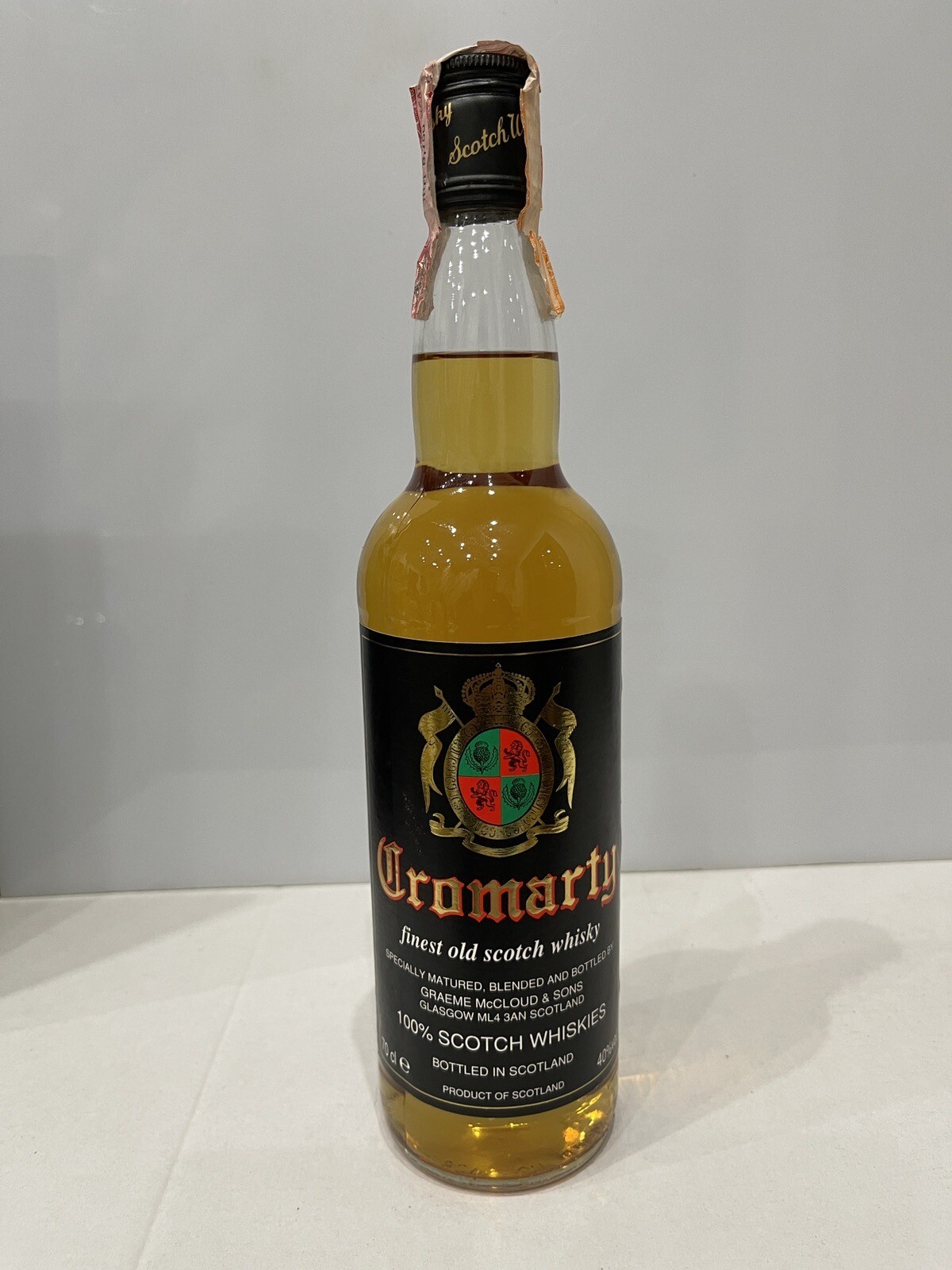 Cromarty Finest Old Scotch Whisky 70cl 40% Vol Vintage