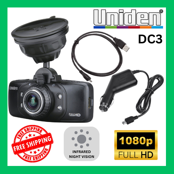 Uniden Pro 1080p HD Dash Cam with 170° Front View for Cars and Trucks Plug-and-Play-image