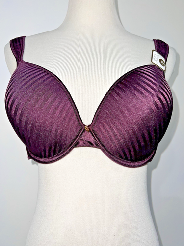 Adrienne Vittadini Bra 38C Purple Padded Underwire Comfort Straps Adjustable NWT - Picture 11 of 11