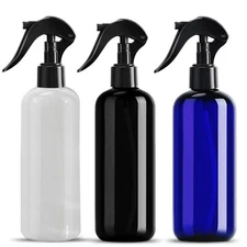 Plastic Spray Bottles, Empty Spraying Bottle(3Pack, 3 Colors,16 Oz)